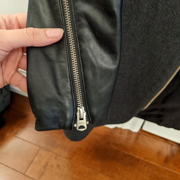 Wilfred womens black wool cashmere lamb skin jacket size xxs - Picture 8 of 12